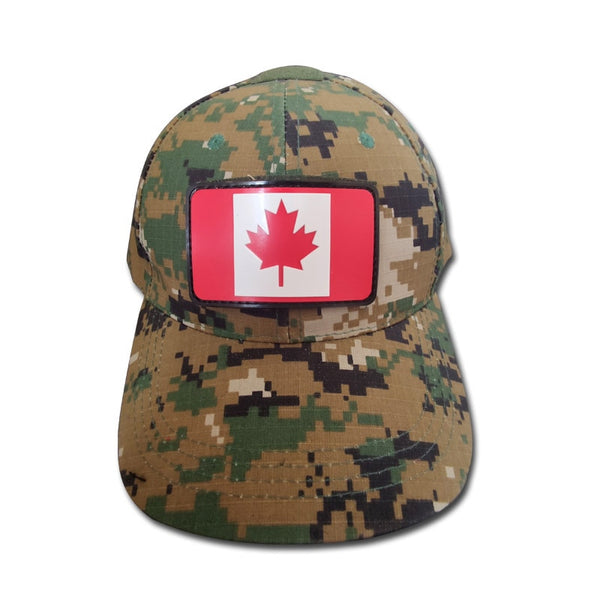 Canada Flag '1.0' PVC Rubber Velcro Patch