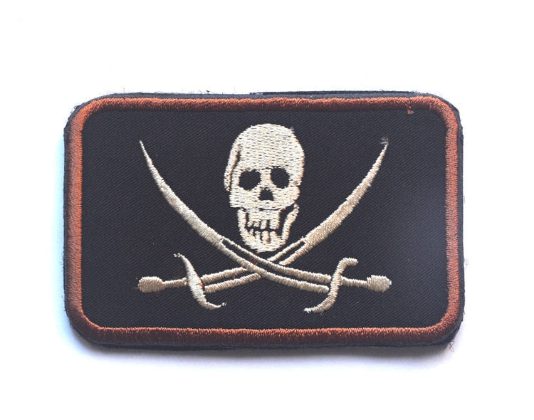 Pirate 'Skull Logo | 1.0' Embroidered Velcro Patch