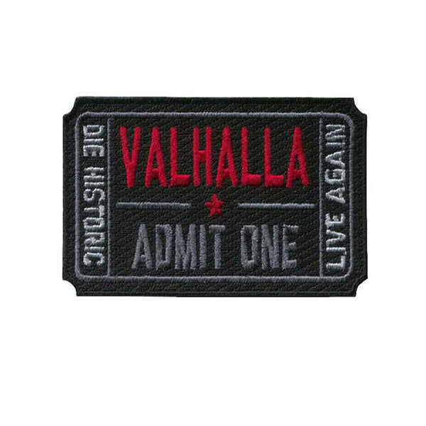 Valhalla Rising 'Ticket' Embroidered Velcro Patch