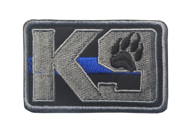 Service Dog 'K9 | Dog Paw' Embroidered Velcro Patch