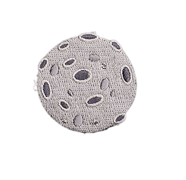 Space 'Moon' Embroidered Patch
