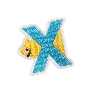 Letter X 'Xiphias' Embroidered Patch