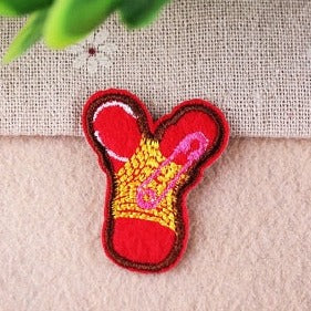 Cute Letter Y 'Yarn' Embroidered Patch