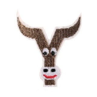 Letter Y 'Yak' Embroidered Patch