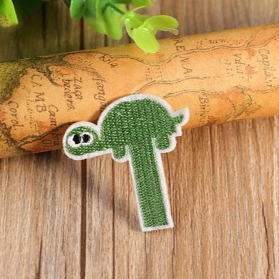 Letter T 'Turtle' Embroidered Patch