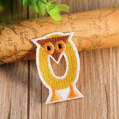 Letter O 'Owl' Embroidered Patch