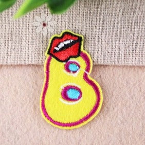 Cute Letter B 'Big Mouth' Embroidered Patch