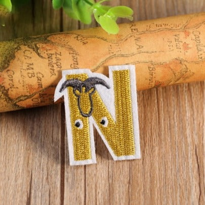 Letter N 'Newt' Embroidered Patch