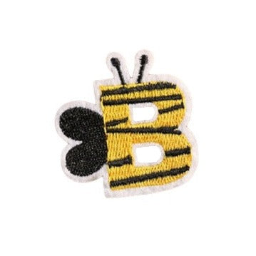 Letter B 'Bee' Embroidered Patch