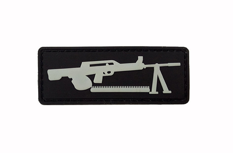 Military Tactical 'Long Range Rifle' PVC Rubber Velcro Patch