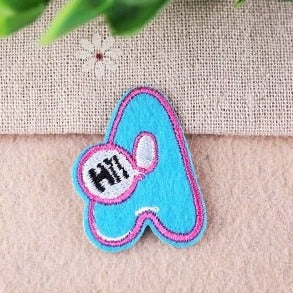 Cute Letter A 'Annotation' Embroidered Patch