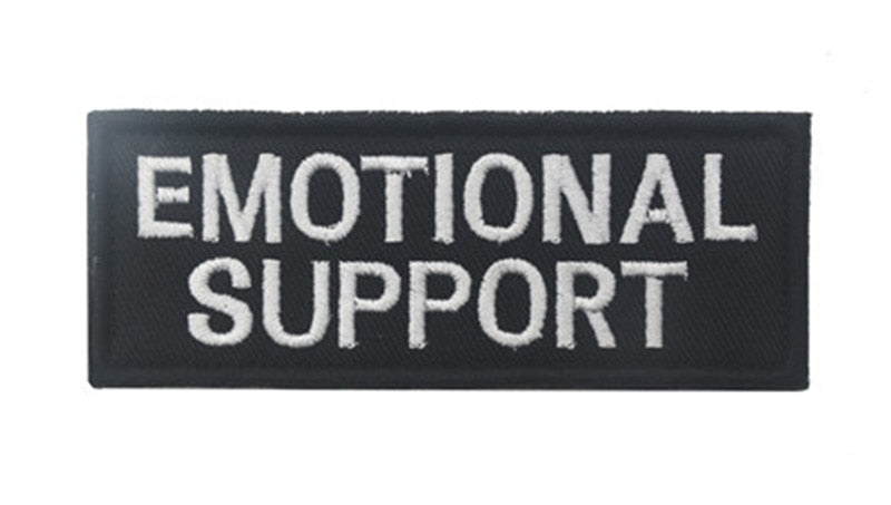 Service Dog 'Emotional Support' Embroidered Velcro Patch