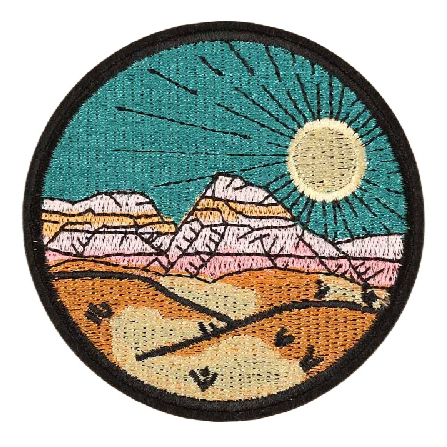 Sunset 'Desert' Embroidered Patch