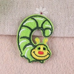 Cute Letter C 'Caterpillar' Embroidered Patch