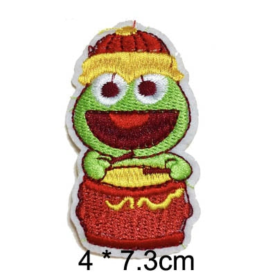 Sesame Street 'Oscar the Grouch | Drum' Embroidered Patch