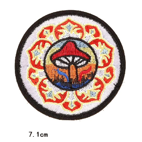 Mushroom 'Flower Ghost' Embroidered Patch