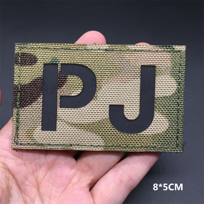 Military Tactical 'Pararescue Jumpers (PJ) | Reflective' Embroidered V ...