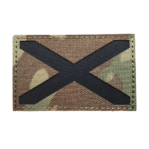 Military Tactical 'Scotland Flag | Reflective' Embroidered Velcro Patch