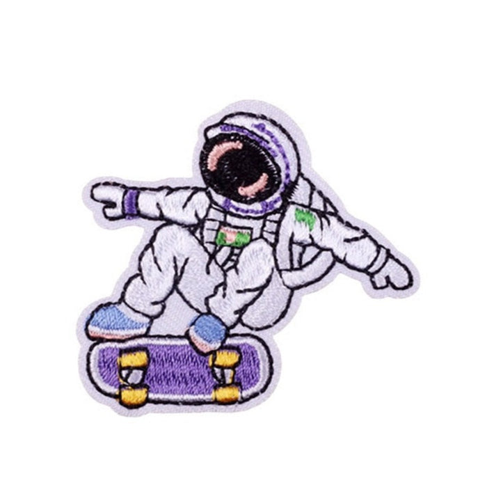 Astronaut 'Skateboard' Embroidered Patch