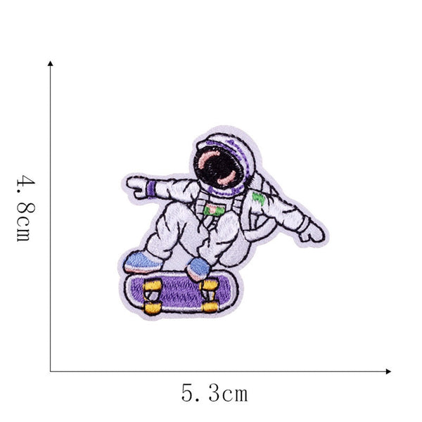 Astronaut 'Skateboard' Embroidered Patch