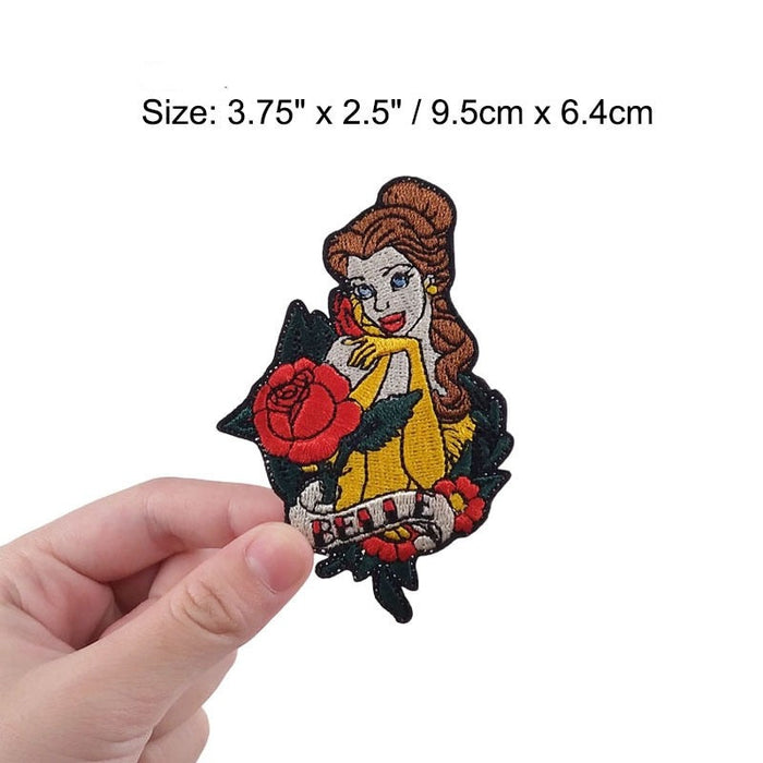Beauty and the Beast 'Charming Belle | Roses' Embroidered Patch