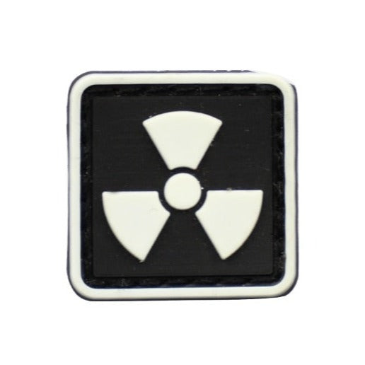 Cool 'Radioactive Logo | Mini' PVC Rubber Velcro Patch