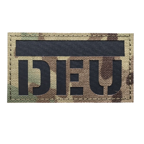 Military Tactical 'DEU | Germany Flag | Reflective' Embroidered Velcro Patch