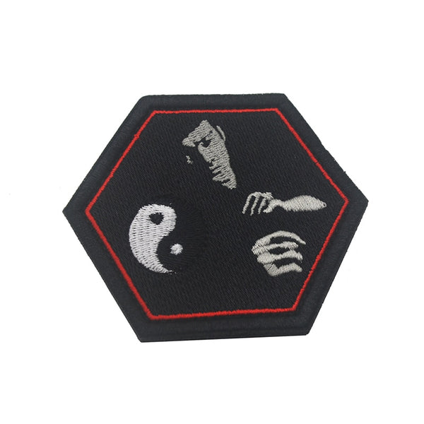 Bruce Lee 'Yin and Yang | 1.0' Embroidered Velcro Patch