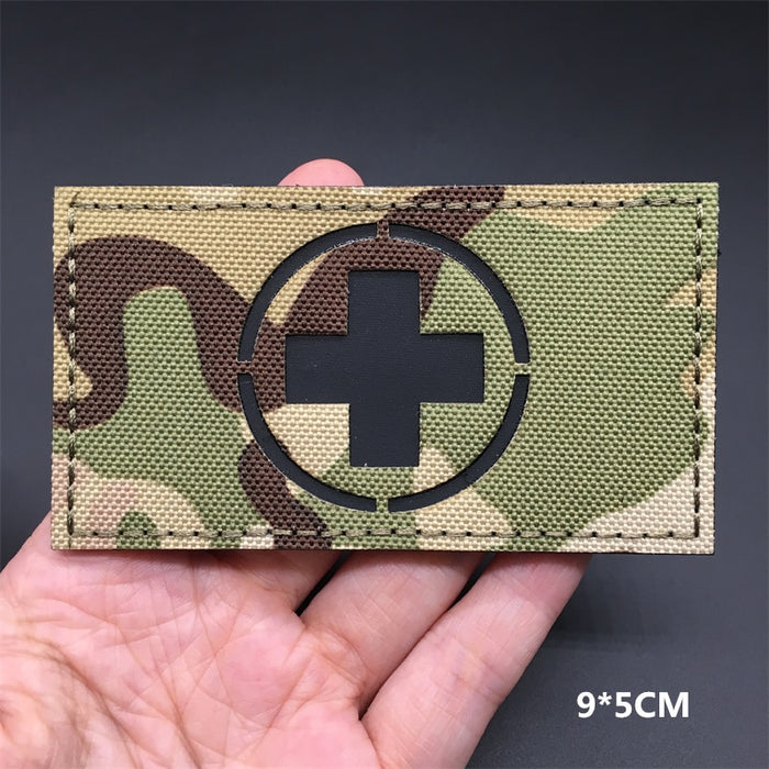 Military Tactical 'Switzerland Flag | Reflective | 1.0' Embroidered Velcro Patch