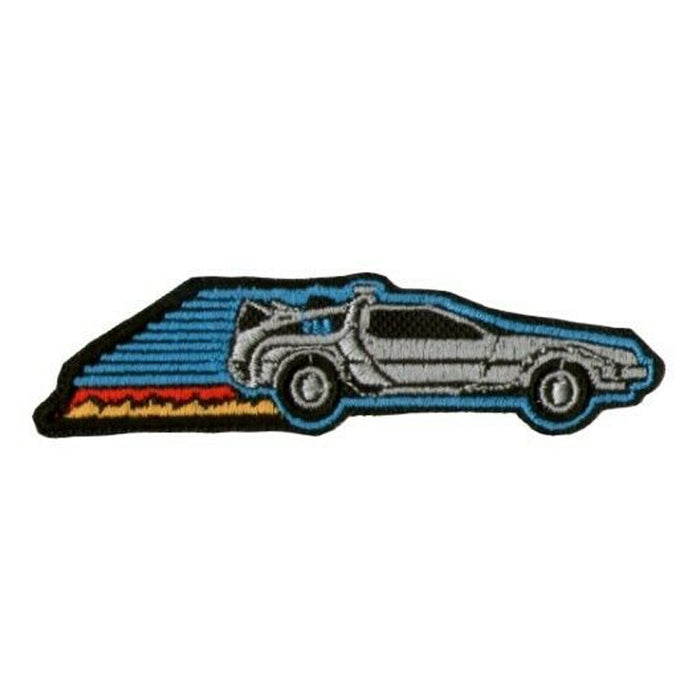 Back to the Future 4" 'DeLorean Time Machine' Embroidered Patch Set