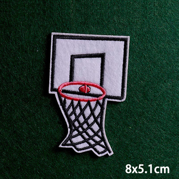 Basketball Ring Embroidered Patch