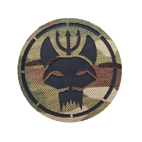 Military Tactical 'Seal Team Trident Cat Reflective' Embroidered Vel — Little Patch Co