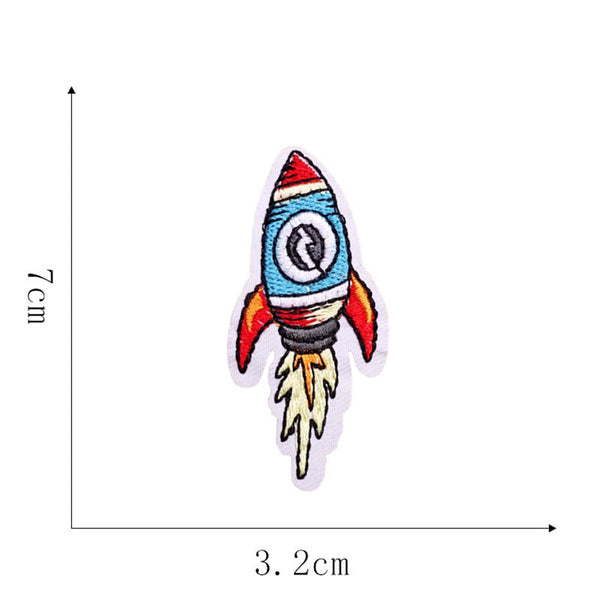 Space 'Rocket Ship' Embroidered Patch