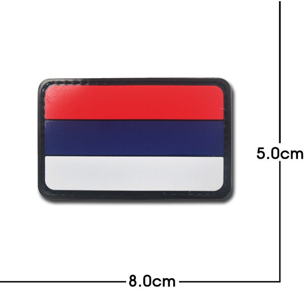 Russia Flag '1.0' PVC Rubber Velcro Patch