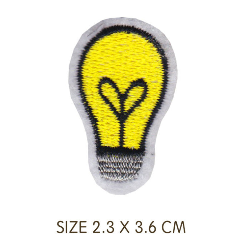 Cute 'Light Bulb | 1.0' Embroidered Patch