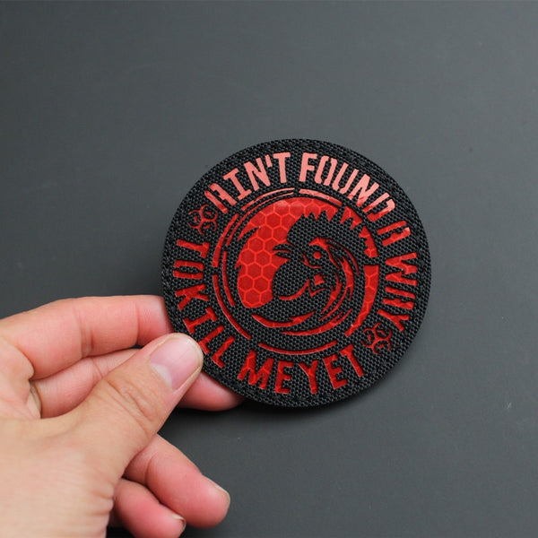 Cool 'Rooster | Ain't Found A Way To Kill Me Yet' Embroidered Velcro Patch