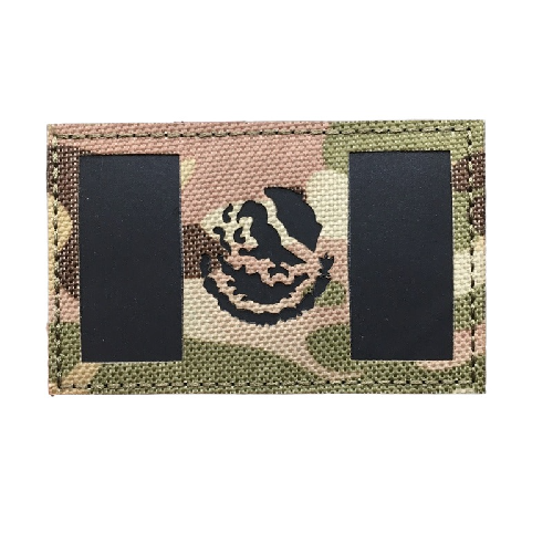 Military Tactical 'Mexico Flag | Reflective' Embroidered Velcro Patch