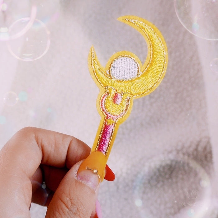 Sailor Moon 'Moon Stick' Embroidered Patch