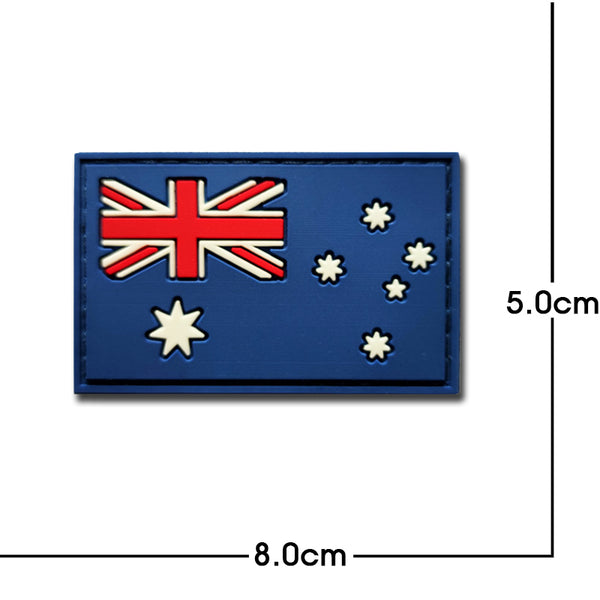 Australia Flag '1.0' PVC Rubber Velcro Patch