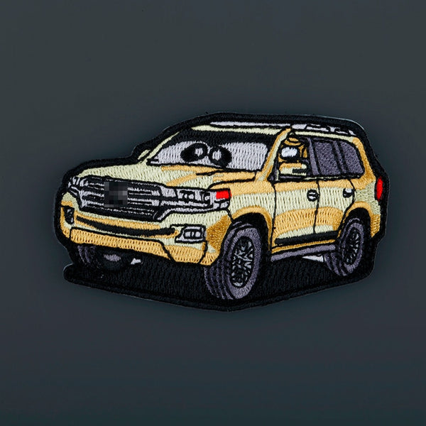 Off-Road Vehicles 'Land Cruiser | Yellow' Embroidered Velcro Patch