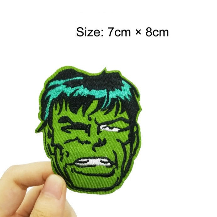 The Incredible Hulk 'Hulk Face' Embroidered Patch