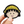 Load image into Gallery viewer, Chibi Maruko-chan &#39;Momoko Sakura | Yellow Hat | Head&#39; Embroidered Patch
