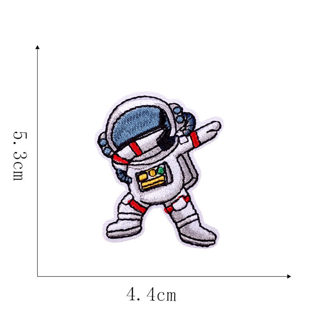 Astronaut 'Dabbing' Embroidered Patch