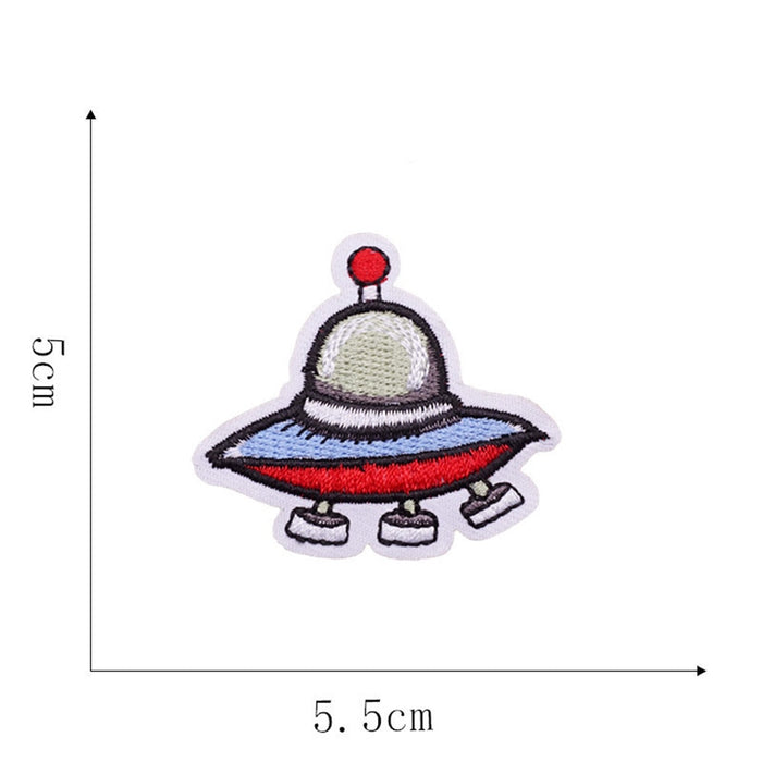 Space 'UFO | Landing' Embroidered Patch