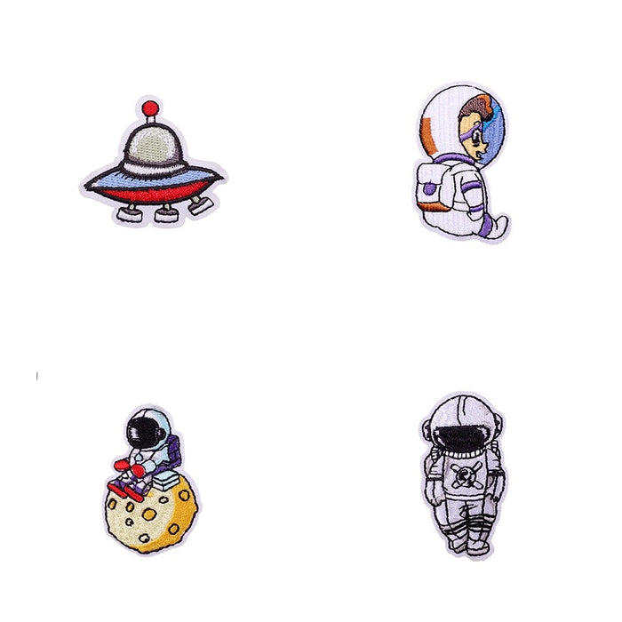 Space 'UFO And Astronauts' Embroidered Patch