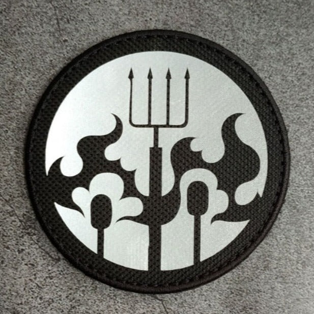 SCP Logo 'Village Idiots | Reflective | 1.0' Embroidered Velcro Patch