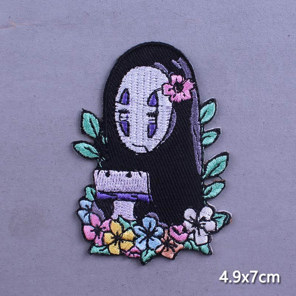 Spirited Away 'No-Face | Floral' Embroidered Patch