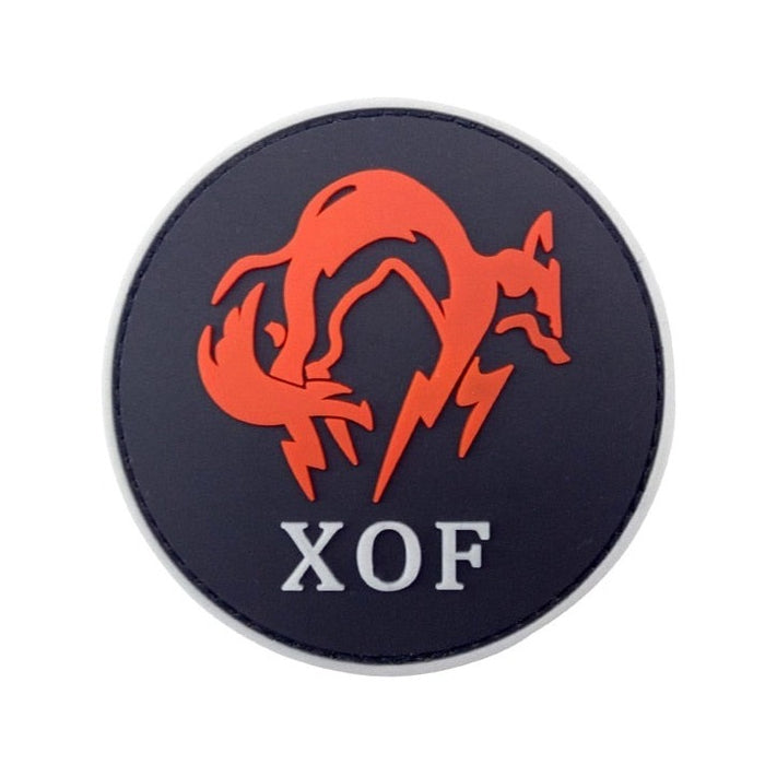 Metal Gear 'XOF Logo | 4.0' PVC Rubber Velcro Patch