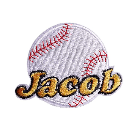 Jacob 'Baseball Ball' Embroidered Patch