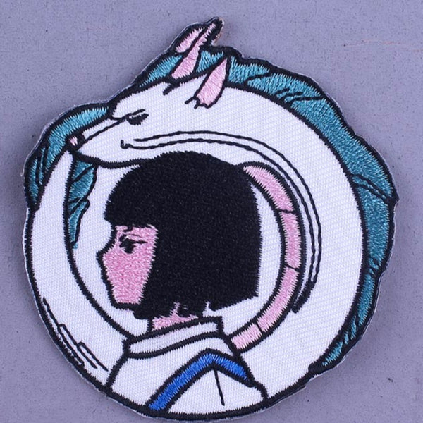 Spirited Away 'Haku And White Dragon' Embroidered Patch